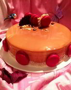 Торт-мусс тирамису с зеркальной глазурью