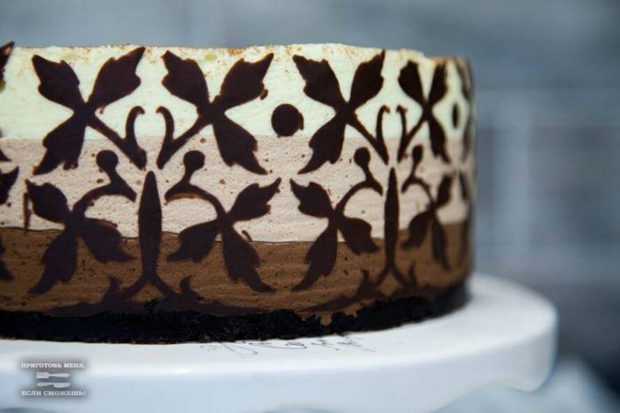 Рецепт торт-мусс три шоколада