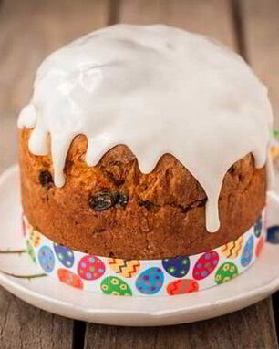 Глазурь для кулича нелипкая