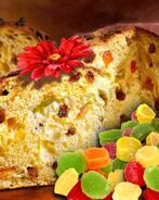 Итальянский кулич с изюмом панеттоне