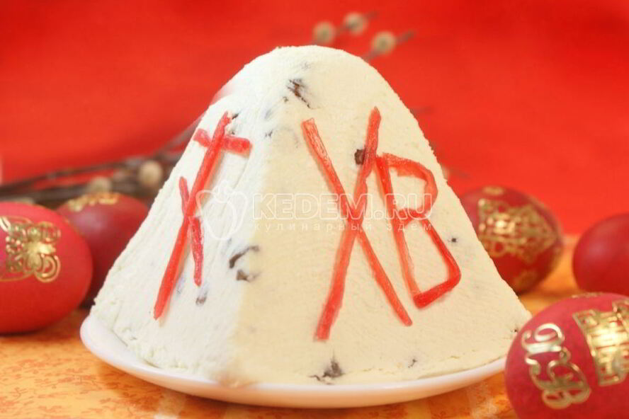 Рецепт творожная пасха с изюмом