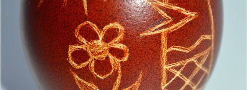 яйца варенные в луковой шелухе. Шаг 3