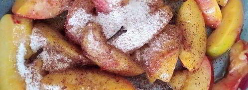 пряный персиковый крамбл. Шаг 2