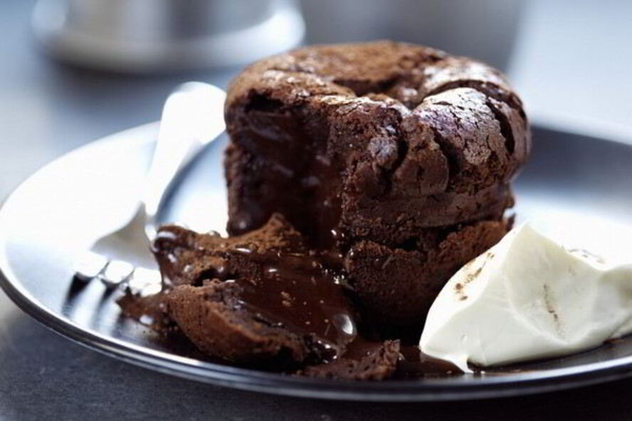 Рецепт пудинг из горького шоколада в духовке