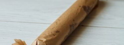 шоколадная колбаса с ромом и фисташками. Шаг 13