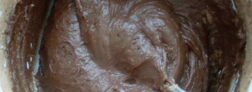 шоколадные мадлен с кокосовой начинкой. Шаг 5