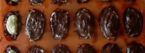 шоколадные мадлен с кокосовой начинкой. Шаг 8