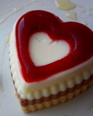 Сметанное желе Полосатое