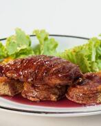 Копченая утка с яблочным суфле