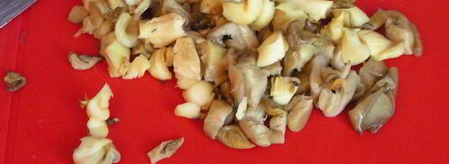 корзиночки с морковным суфле, вешенками и тыквенными семечками. Шаг 4