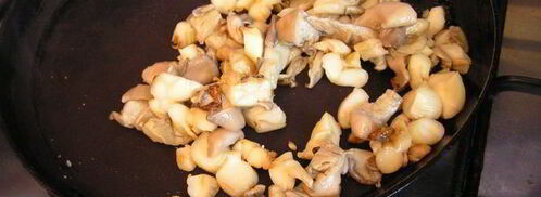 корзиночки с морковным суфле, вешенками и тыквенными семечками. Шаг 5