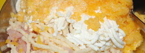 куриное суфле с тыквой, сыром и творогом. Шаг 3