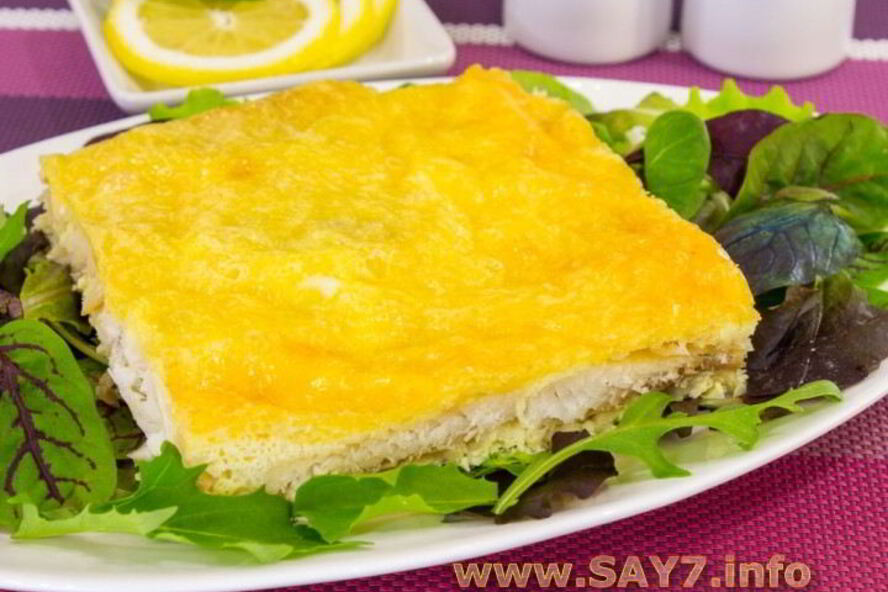 Рецепт рыба в сырном суфле