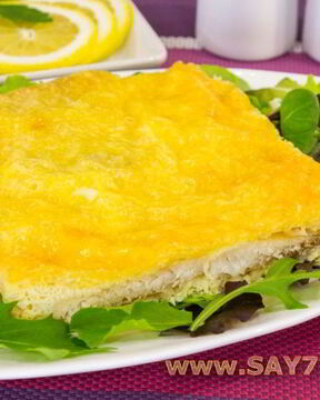 Рыба в сырном суфле