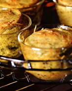 Суфле из брокколи и трех видов сыра