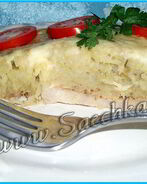 Суфле из картофеля с мясом