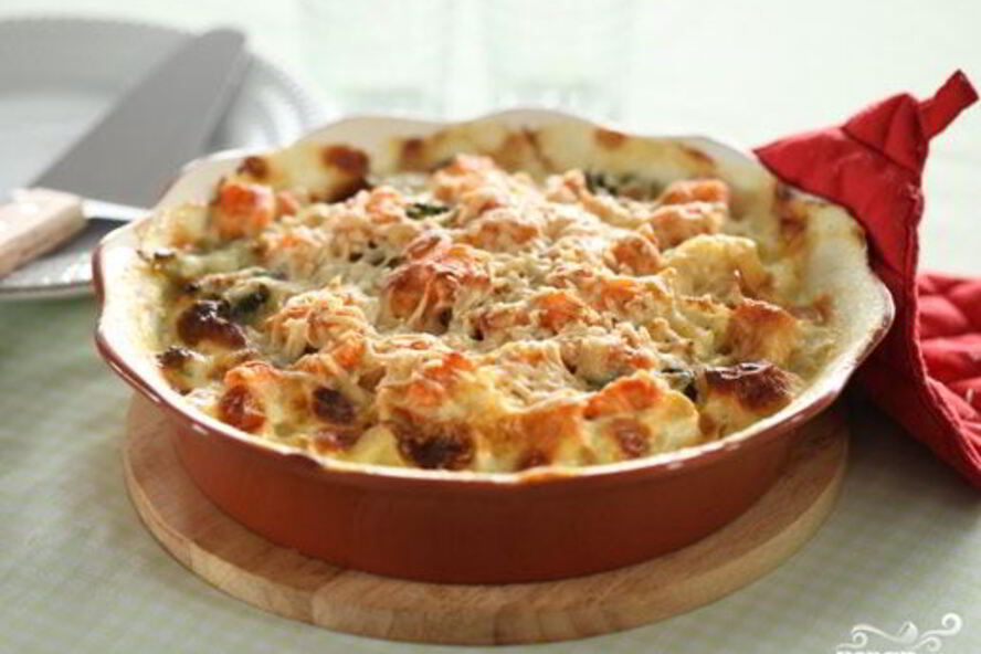 Рецепт суфле из курицы с цветной капустой