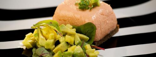 суфле из лосося с цитрусовым салатом. Шаг 4