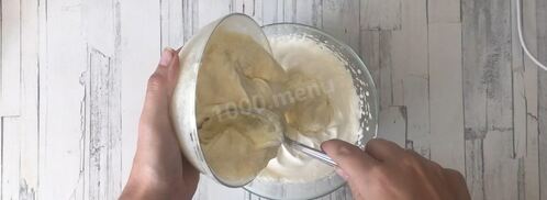 суфле птичье молоко с желатином. Шаг 7