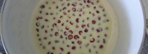 торт-суфле мята с земляникой. Шаг 20