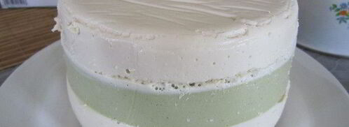 торт-суфле мята с земляникой. Шаг 24