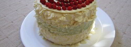 торт-суфле мята с земляникой. Шаг 26