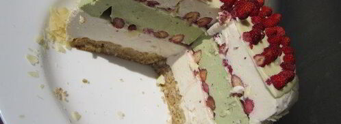 торт-суфле мята с земляникой. Шаг 27