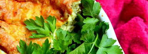 творожно-картофельное суфле с кинзой. Шаг 5