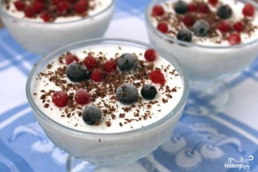 Рецепт творожно-ягодное суфле