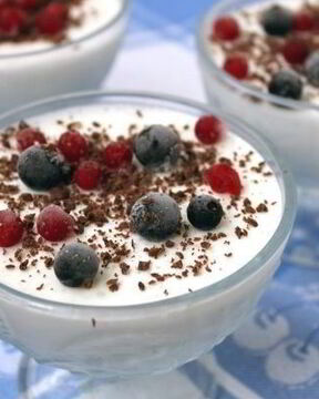 Творожно-ягодное суфле