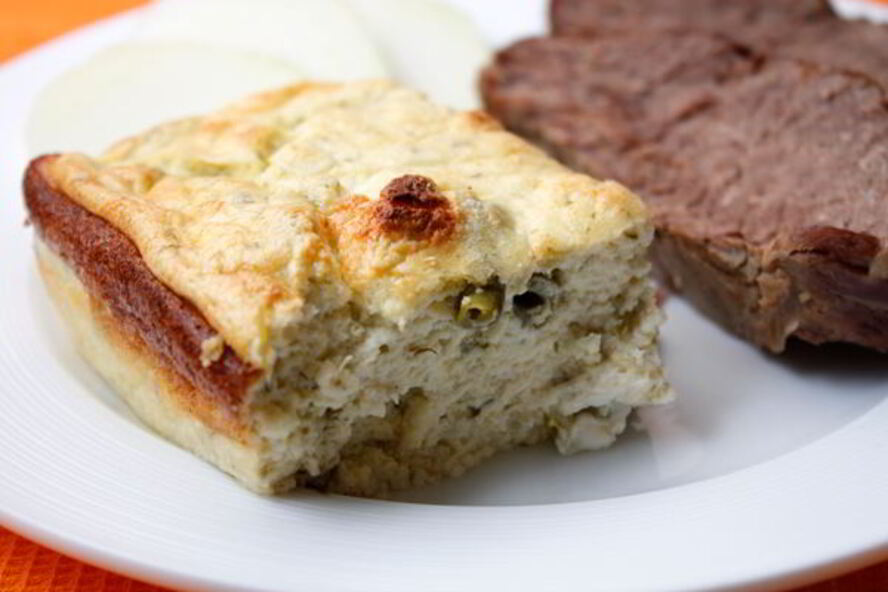 Рецепт творожное суфле с зеленой фасолью