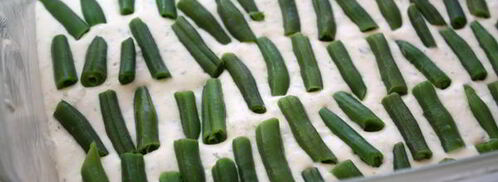 творожное суфле с зеленой фасолью. Шаг 7