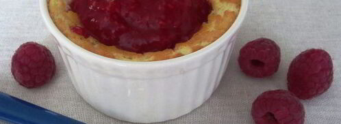 воздушное творожное суфле с малиновым соусом. Шаг 8