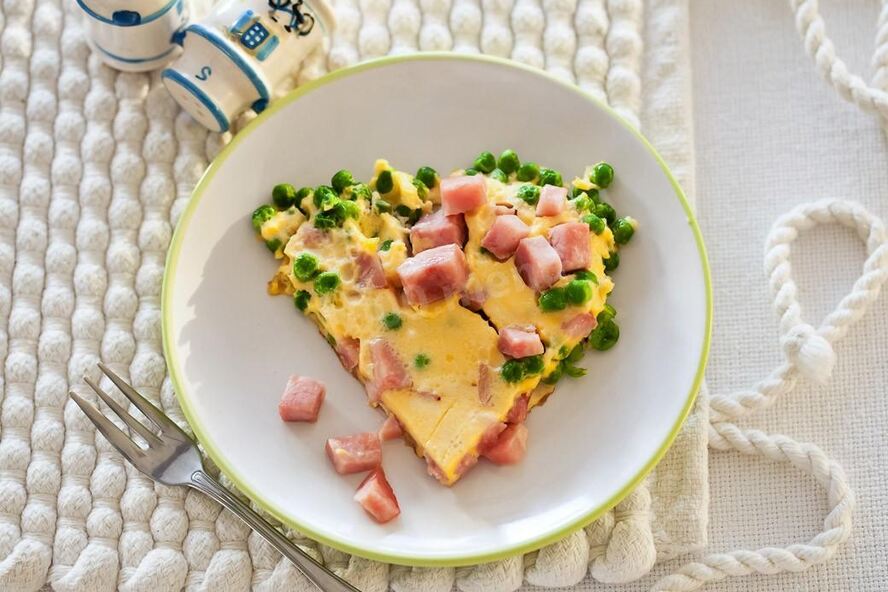 Рецепт яичное суфле с ветчиной в мультиварке