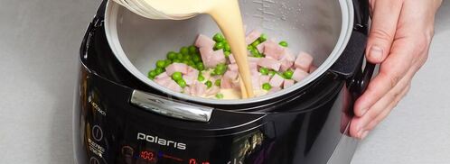 яичное суфле с ветчиной в мультиварке. Шаг 3