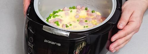 яичное суфле с ветчиной в мультиварке. Шаг 4