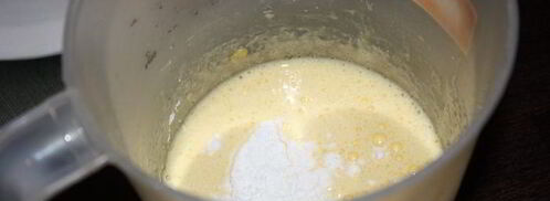 творожный пудинг с клюквой. Шаг 3