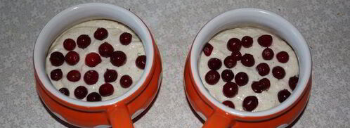 творожный пудинг с клюквой. Шаг 7