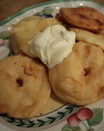 Яблочные кольца в кляре