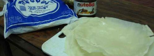 эгроль с персиками и шоколадным соусом. Шаг 10