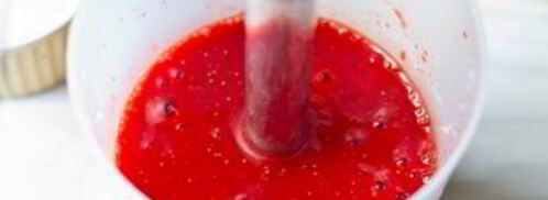 замороженный клубничный йогурт. Шаг 2