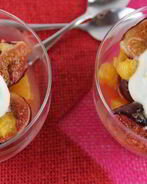 Запеченный медовый инжир с апельсином и имбирем