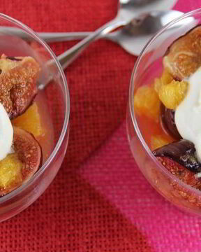 Запеченный медовый инжир с апельсином и имбирем