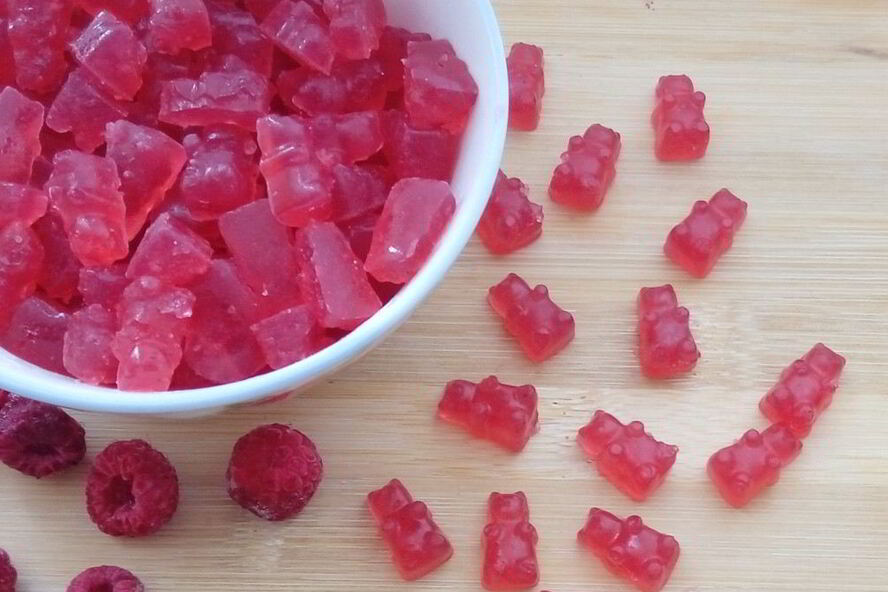 Рецепт желейные мишки из малины