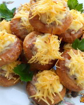 Бублики фаршированные мясом