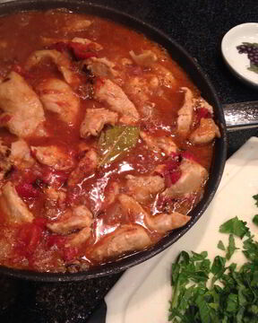 Чахохбили из курицы по-грузински