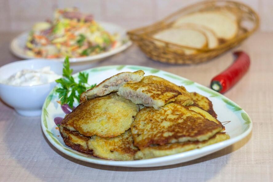 Рецепт драники картофельные с фаршем