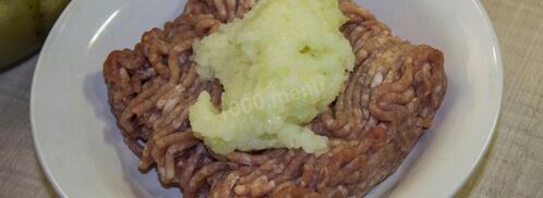 драники картофельные с фаршем. Шаг 4