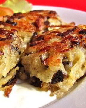 Драники с грибами