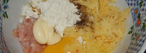 драники с курицей. Шаг 3